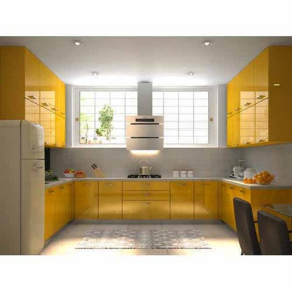 U- shaped modern kitchen