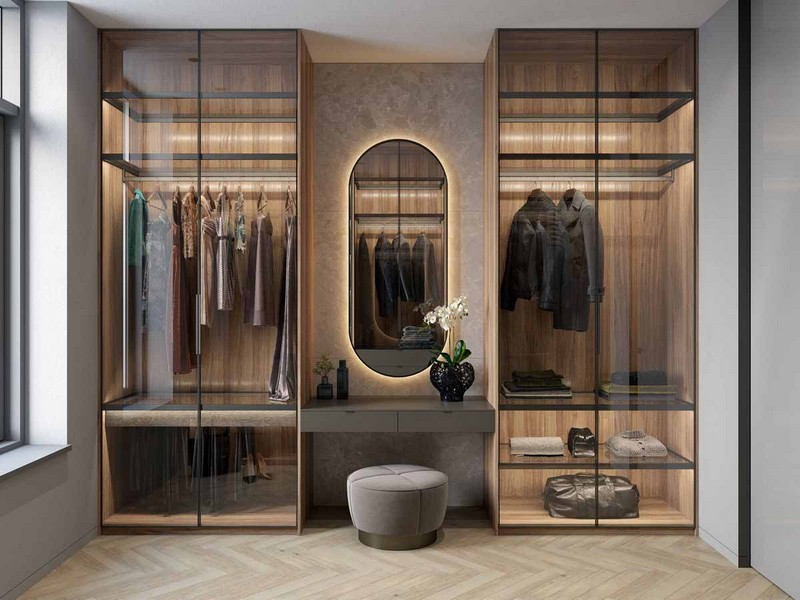 Wardrobes with dressing